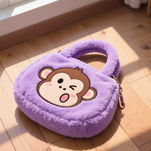 Wholesale New Design Brown Plush Teddy Bear Fresh Sweet Style Environment Friendly PP Cotton Filled Girls' <b>Backpacks</b> School - Product Image 3