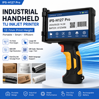 Imprimante jet d'encre TIJ industrielle portable IPS-H127 Pro 12,7 mm pour codage de date, codes QR, logos et lots sur plastique et papier