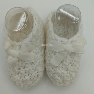 Chaussons en <span class=keywords><strong>tricot</strong></span> acrylique et spandex personnalisés, très vendus, respirants, chaussettes d'hiver, chaussures <span class=keywords><strong>pour</strong></span> <span class=keywords><strong>nouveau</strong></span>-nés, femmes, motif animal, cheville - Product Image 4