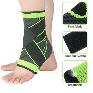 Pressurized Bandage <b>Ankle</b> Protector Sport Anklet <b>Support</b> Foot Strap Nylon Knitted Elastic <b>Ankle</b> Brace Gym Basketball Running - Product Image 5