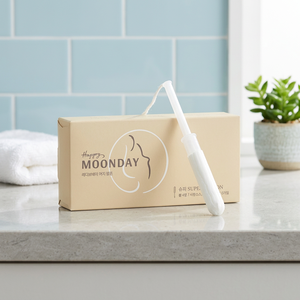 Happy Moonday - Tampón Orgánico Super Absorbente, Hecho con Algodón Orgánico Suave para Máxima Absorbencia e Higiene Femenina Delicada - Product Image 1
