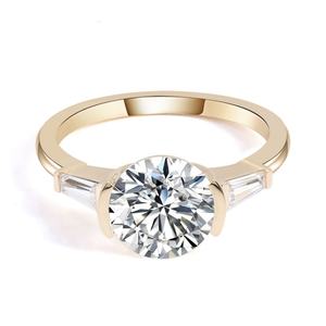 Anillos de Joyería Fina al por Mayor, Anillo de Compromiso de Diamantes para Mujer, VVS. Anillos de Oro de 14K y 18K con Moissanita para Mujer, Anillos de Compromiso - Product Image 1