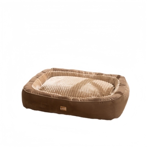 Luxury Soft Large Dog <b>Nest</b> Removable Cover Striped Modern Warm Rectangle Pet <b>Bed</b> for Cats & Dogs Comfortable Sleep - Product Image 2