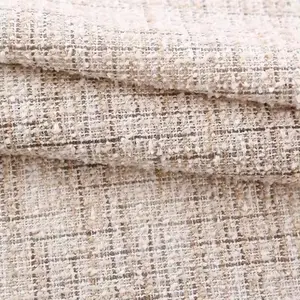Bán Buôn Quần Áo Vải Dệt Tweed Len Phù Hợp Với Vải Tweed Bơi Acrylic Bông Bạc Chủ Đề Tweed Vải