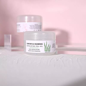 Gel exfoliant pur biologique pour le visage, étiquettes personnalisées, nettoyant pour peaux mortes, Caviar, algues - Product Image 3