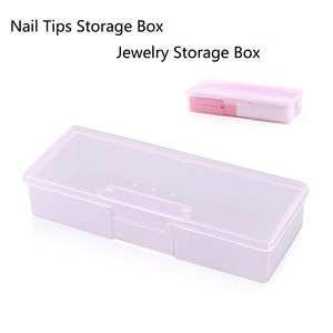 Boîte de rangement transparente en plastique pour outils à ongles, stylo à cuticules, bijoux, diamants, strass, organiseur, conteneur, étui de beauté, manucure - Product Image 4