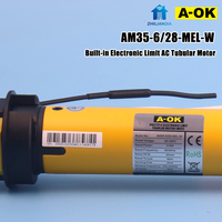 Motor Tubular Inteligente WiFi A-OK Tuya para Persianas Enrollables, Control Remoto por Aplicación y Voz