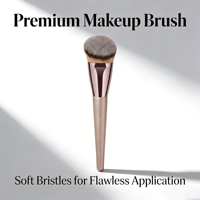 Pinceau de contour synthétique de haute qualité, multifonctionnel, pour fond de teint, outil de maquillage à marque privée.