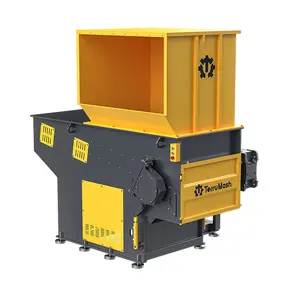 Single Shaft Shredder for Textile Plastic Drum Pallet Scrap Wood Shredding Machine