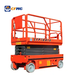 CFMG 2024 Aerial Mobile gunting Lift, mendorong sendiri hidrolik Auto gunting Lift untuk dijual