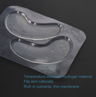 Patchs pour les yeux en collagène végétalien personnalisés avec feuille d'hydrogel pour les cernes et le lifting des yeux