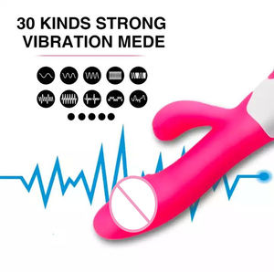 10 Speed Waterdichte Snelheid Vibrerende Dildo Siliconen Clitoris En G-Spot Konijn <span class=keywords><strong>Vibrator</strong></span> Dildo Voor Vrouwen Vrouw - Product Image 5