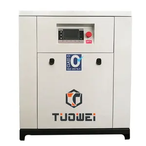 Low Noise 3.7kw 5hp Aircompressors 14 CFM 380V 3 Phase Scroll Oil Free Air Compressor