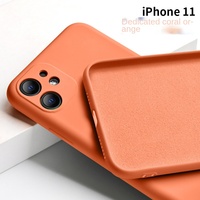 Coque de téléphone en silicone liquide originale pour iPhone, coque de téléphone en silicone personnalisée, acceptation des commandes
