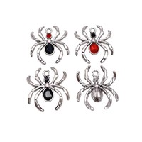 Pendentif d'Halloween en alliage de zinc, breloques araignées gothiques, pour la fabrication de bijoux, accessoires de bijouterie DIY
