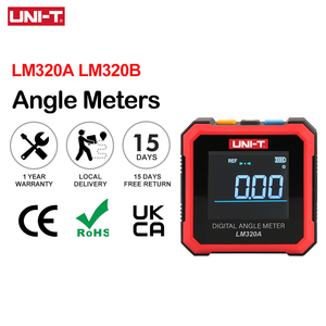 UNI-T LM320A LM320B Inclinomètre magnétique numérique, rapporteur numérique, boîtier d'angle, outil de mesure d'angle L72 - Product Image 2