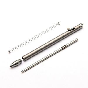 Bolígrafos Metálicos Cortos Mini al por Mayor, Bolígrafo de Titanio para Firmas Comerciales con Logotipo Personalizado, Ideal para Regalos Corporativos - Product Image 5