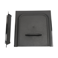 Barre de verrouillage de porte de camping-car noir/blanc de 12 pouces et kit de verrouillage de porte à écran coulissant (ouverture à droite)-Ensemble de sécurité d'accessoires de camping-car