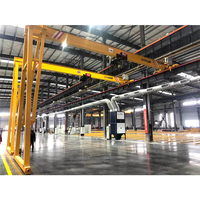 Pont roulant semi-portique monopoutre de type BMH EOT 1t 3t 5t 8t 10t 16t avec palan électrique à câble pour le levage de marchandises en usine
