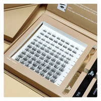Cils Individuels en Gros, Pré-découpés Segmentés en Bouquets, Kit Extension de Cils DIY