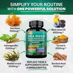 खाद्य ग्रेड समुद्री मॉस शिलजीत स्वास्थ्य देखभाल पूरक कैप्सूल हर्बल अर्क और विटामिन किस्म की पैकेजिंग (बोतल ड्रम कैन) - Product Image 2