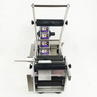 Applicateur d'étiquettes adhésives semi-automatique électrique portatif pour bouteilles en plastique et en verre, bureau, emballage en bois