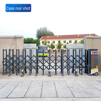 Puerta Retráctil Automática Qigong de Aleación de Aluminio para Escuelas/Embajadas con Diseño Industrial y Sistema Anticollisión