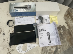 Micrófono <span class=keywords><strong>Profesional</strong></span> de Metal Beta58a 58A, Micrófono Dinámico Cardioide Vocal <span class=keywords><strong>Profesional</strong></span> con Cable, Micrófono de Karaoke con Cable XLR para <span class=keywords><strong>Shure</strong></span> - Product Image 2