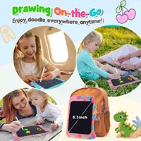 Dinosaure vert Doodle Pad jouets tablette d'écriture pour l'âge 3 4 5 6 7 8 ans garçons filles