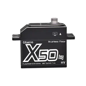 GX X50 50KG Brushless Programmable Waterproof Metal Gear Motor 1/8 1/10 RC Car <span class=keywords><strong>Traxxas</strong></span> Large Torque Servo pour 1/10 Car Boat - Product Image 1