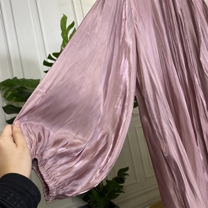 1926# <b>Abaya</b> 2022 New Design 10 Colors Fancy Shinny Silk Arab Turkish Dubai EID Islamic Front Open Cardigan Kimono - Product Image 4