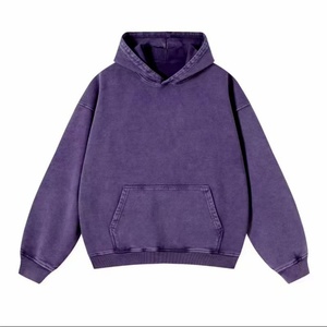 Hoodies surdimensionnés personnalisés de haute qualité 420 g/m², style vintage délavé, col rond, sans impression, effet délavé à l'acide - Product Image 4
