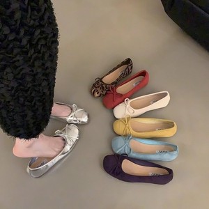 Zapatos de cucharón de Ballet suaves, zapatos planos de Color caramelo francés, nuevos zapatos individuales chinos, zapatos de mujer con fragancia pequeña de otoño, mocasines - Product Image 2