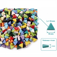 Novedad: Mosaicos de Vidrio Reciclado de Colores Mezclados, Mini Triángulos Sueltos para Manualidades y Decoración Artística DIY