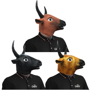 Masque animalier réaliste en latex de vache, accessoire de costume intégral pour fêtes sur le thème de la ferme, Halloween, événements de carnaval - Product Image 5