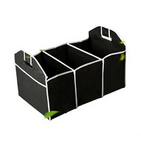 Organisateur de coffre de voiture pliable en polyester, durable et pliable, pour le rangement de marchandises en gros
