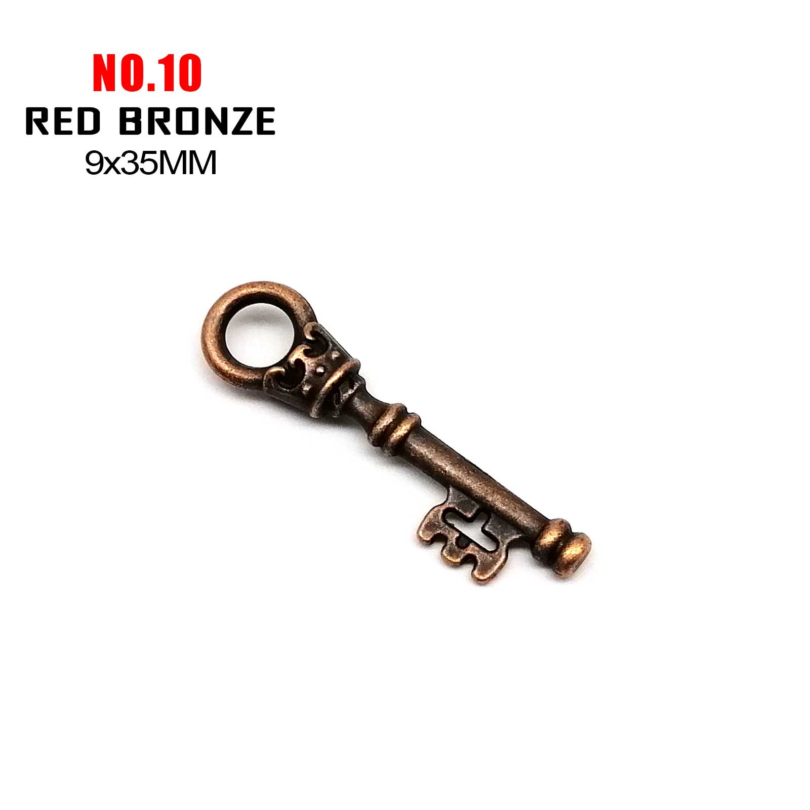 N &deg; 10 ottone rosso
