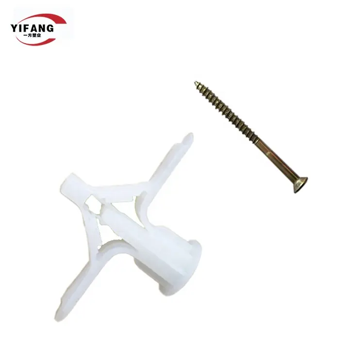 Trung Quốc Chất Lượng Cao Nhựa Nylon Chuyển Đổi Neo Bướm Wings Tường Cắm/Nhựa Bướm Cắm Tường Rỗng Cắm Cho Thạch Cao