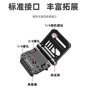 แผ่นยึดแบบปลดเร็วชนิด L พร้อมสกรูขนาด 1/4-20 ทำจากอลูมิเนียมอัลลอยด์ สำหรับติดตั้งกล้องกับขาตั้งกล้อง - Product Image 1