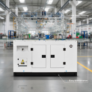 Générateur diesel Ricardo 24 kW 30 kW 35 kW 40 kW avec refroidissement par eau, alternateur 100 % cuivre, groupe électrogène triphasé - Product Image 2