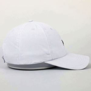 Customized Professional 6 Panel Adult Unisex Unstructured White Quick Dry Polyester Embroidery Hoop and Loop Baseball <b>Hat</b> - Product Image 5