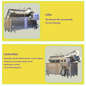 เครื่องทอดแบบต่อเนื่องเต็มรูปแบบอัตโนมัติสำหรับถั่วเขียว<span class=keywords><strong>เม็ด</strong></span><span class=keywords><strong>มะม่วง</strong></span>หิมพานต์ถั่วลิสงหัวหอมถั่วชิกพีพร้อมมอเตอร์เป็นส่วนประกอบหลัก - Product Image 5