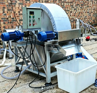 Nieuwe Panghui Cassave-Aardappelzetmeel Productiemachine Elektrisch Koolstofstaal 2000kg/u Capaciteit Duurzame Fruitzetmeellijn 220V/380V
