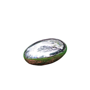 Stainless Steel Egg <b>Bench</b> Outdoor Modern Mirror Finish Park Patio Furniture Contemporary Design Durable <b>Metal</b> Seat - Product Image 5