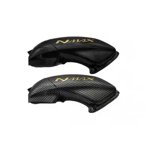 Carbon fiber protect clear air filters covers frame sliders motorcycle accessories airs inlet pipe cover For YAMAHA NMAX