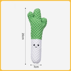 Gıcırtılı brokoli peluş oyuncak köpek çiğnemek dayanıklı sıkıntı kabartma interaktif duygusal destek Pet diş çıkarma eğlenceli - Product Image 4