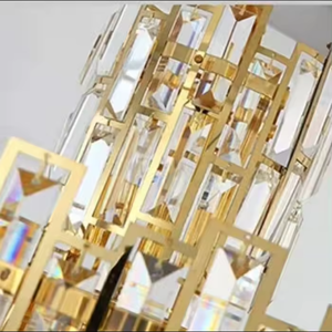 Approvisionnement d'usine suspension lampe décoration de la maison lustre moderne luxe verre cristal lustres - Product Image 4