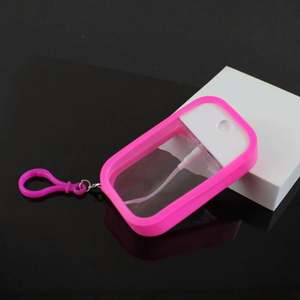 Lujoso pulverizador de tarjeta de crédito recargable de plástico vacío personalizado para crema de cuidado de la piel con alcohol, con llavero y serigrafía. - Product Image 4