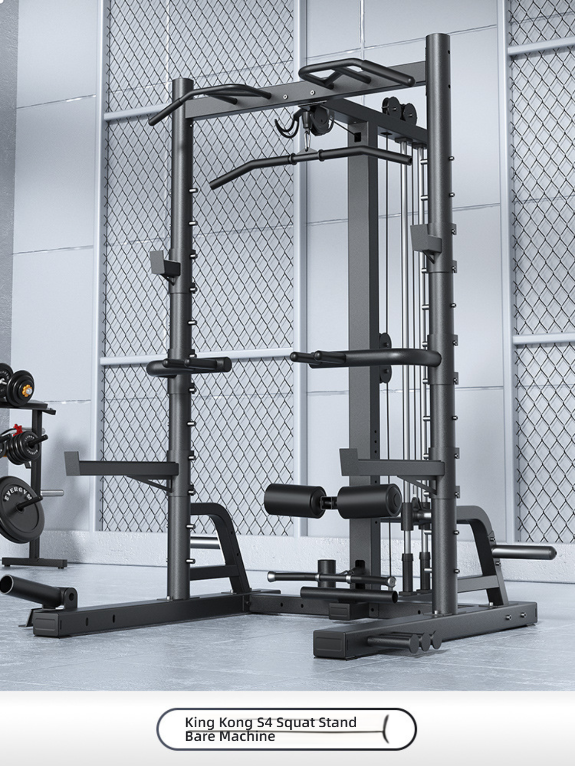 Soporte de sentadillas multifuncional de tracción alta y baja--ll00089