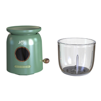 Keuken Camping Picknick Draagbare Mini Voedsel Chopper Elektrische Knoflook Chopper Met Schaal